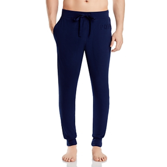 Polo Ralph Lauren Men Waffle Knit Jogger Pants Navy Size XL - Picture 1 of 1
